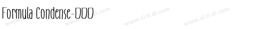 Formula Condense字体转换